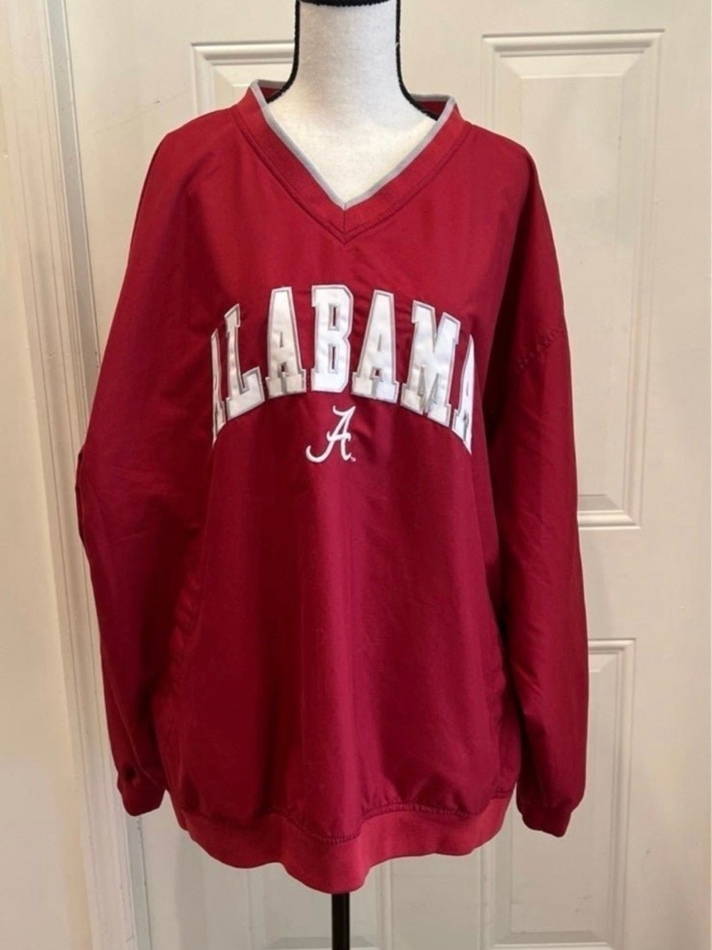 Alabama Crimson V-Neck Pullover Sweatshirt